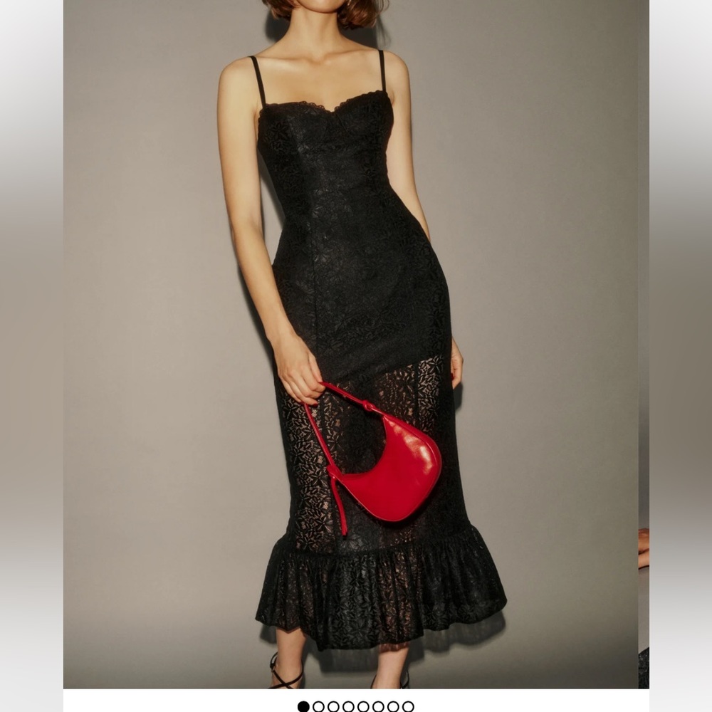 Reformation Canice Dress Black Size 0